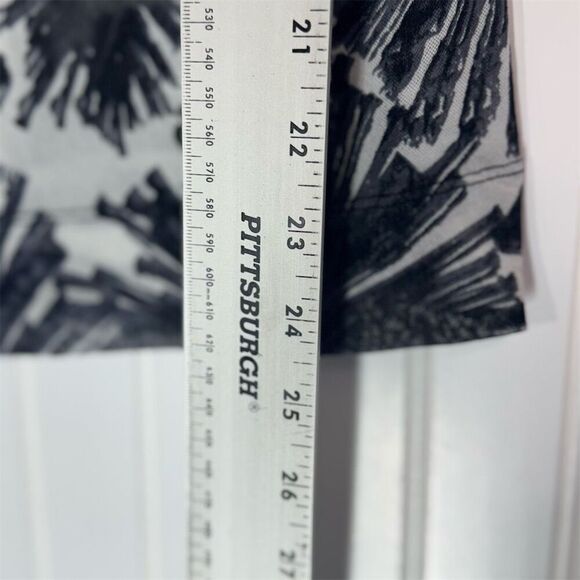 The Limited Sheer Black Mesh Floral Print Top M Abstract Graphic Y2K Grunge - Picture 7 of 7